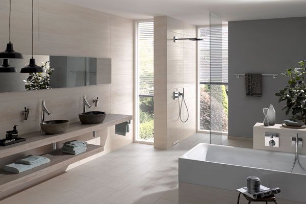 Wandfliese Omega Stahl Sanitar